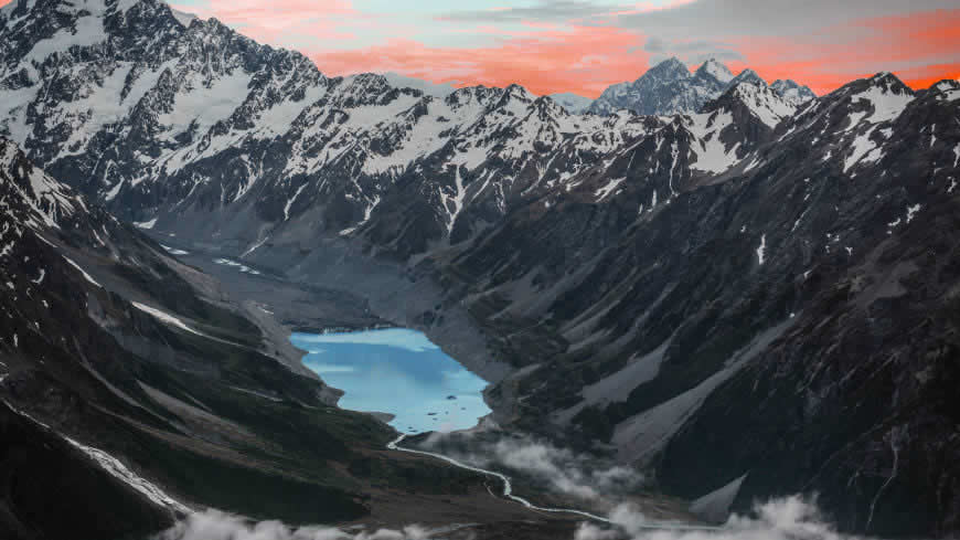 新西兰库克山风景高清壁纸图片 3840x2160