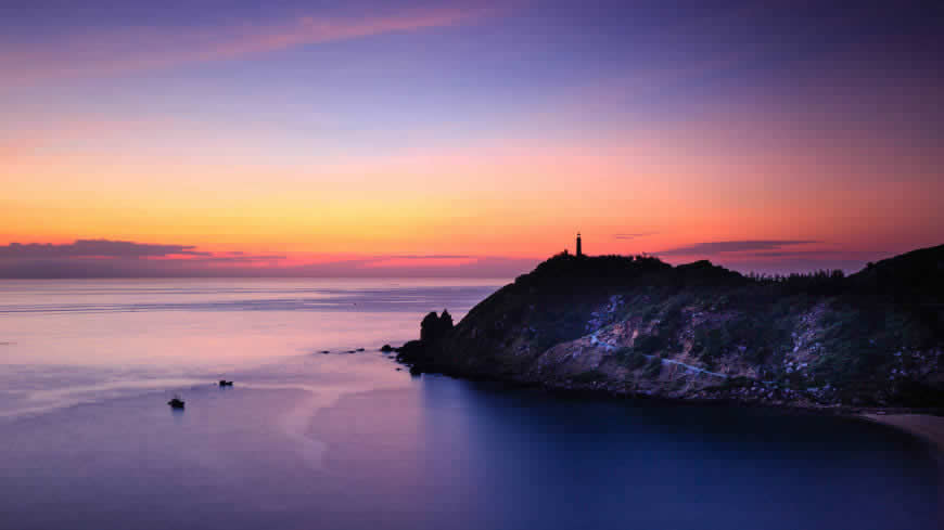 美丽的海上日落风景高清壁纸图片 5120x2880