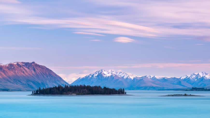 新西兰特卡波湖风景高清壁纸图片 7680x4320