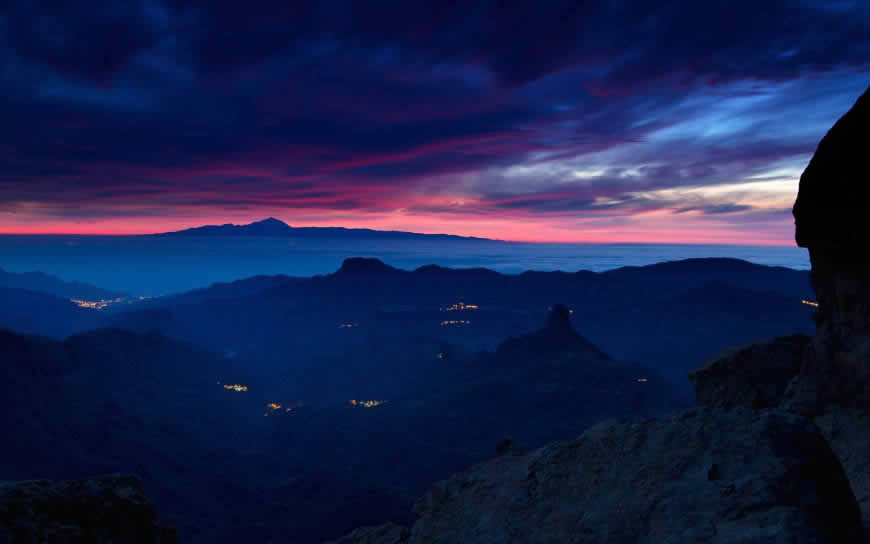 山脉天空风景高清壁纸图片 1920x1200