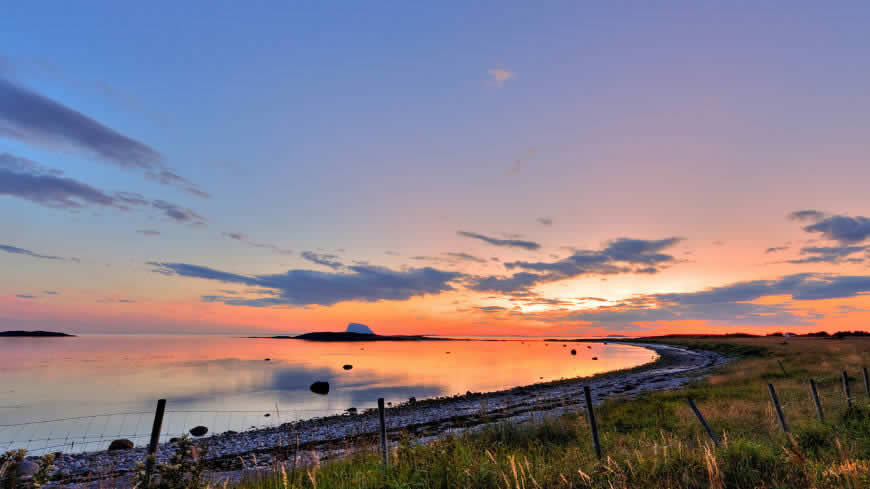 日落时的海岸风景高清壁纸图片 1920x1080