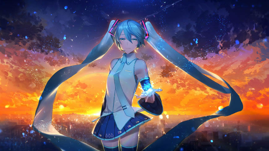 Vocaloid 初音未来高清壁纸图片 2560x1440