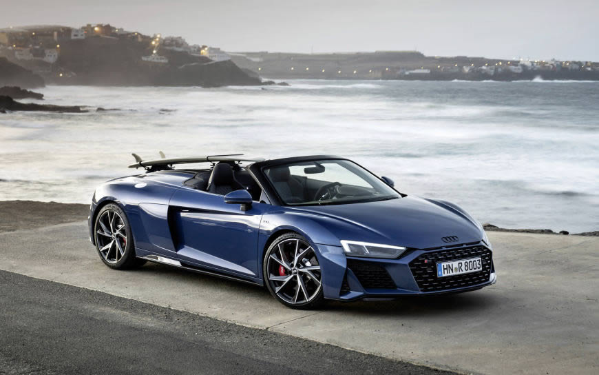 奥迪R8 Spyder V10 performance RWD高清壁纸图片 3840x2400