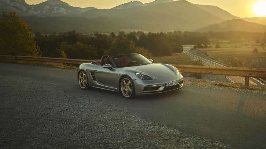 2021款保时捷718 Boxster 25周年纪念版高清壁纸图片 3840x2160