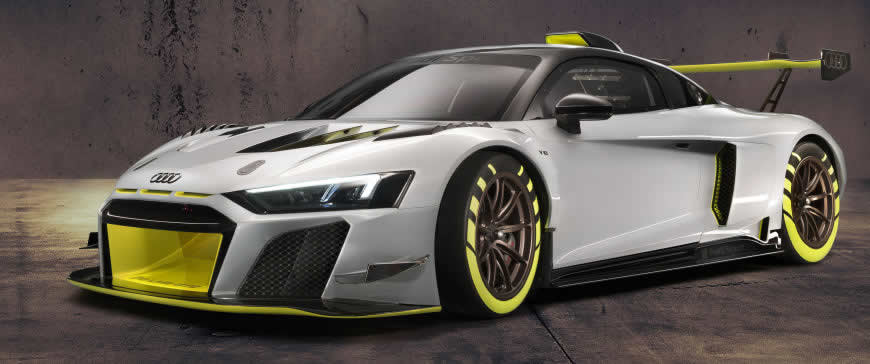 2020款奥迪R8 LMS GT2赛车高清壁纸图片 3440x1440