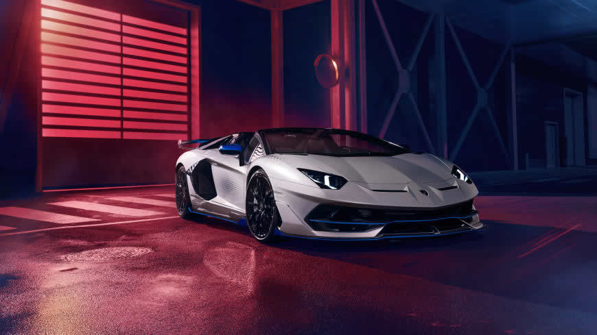 2021款兰博基尼Aventador SVJ Roadster高清壁纸图片 7680x4320