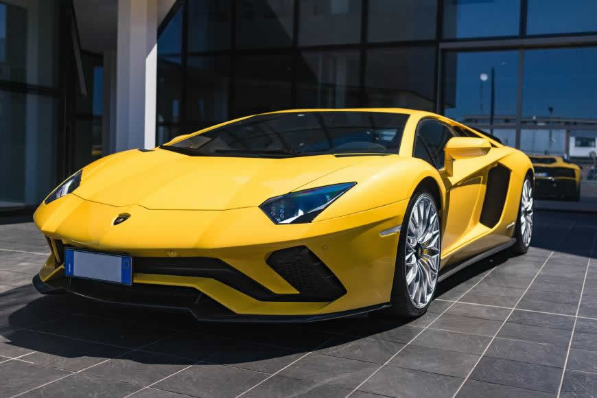 黄色兰博基尼Aventador S跑车高清壁纸图片 3000x2000