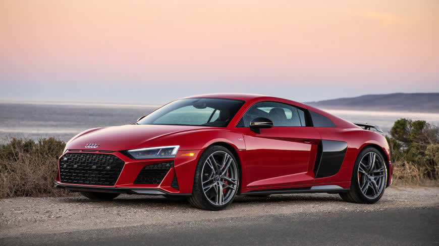 2020款红色奥迪R8 V10 Coupe performance高清壁纸图片 2560x1440