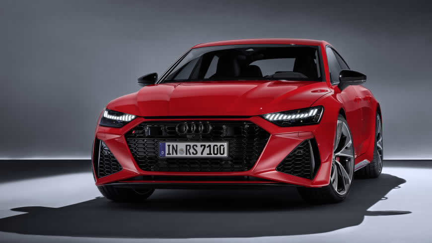 2020款红色奥迪RS 7 Sportback高清壁纸图片 5120x2880