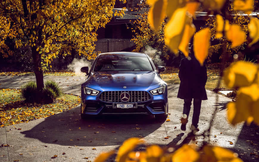 2019款蓝色梅赛德斯-AMG GT 63 S 4MATIC高清壁纸图片 3840x2400