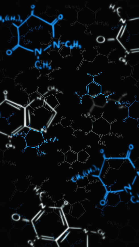 化学公式 图案高清壁纸图片 4280x7608