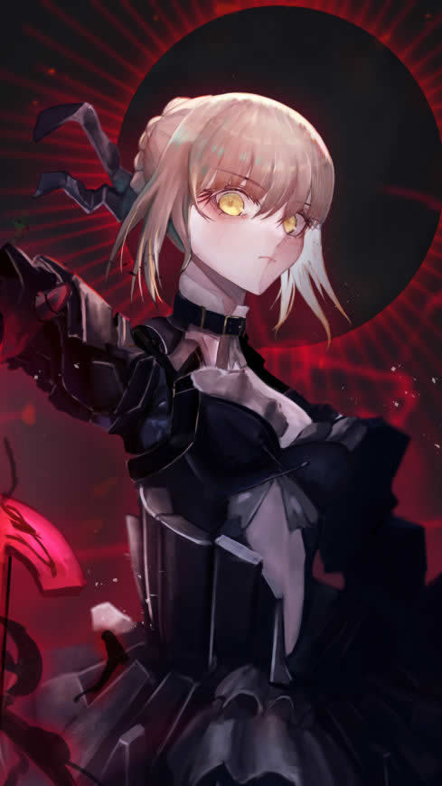 命运之夜 Saber 阿尔托利亚·潘德拉贡高清壁纸图片 1080x1920