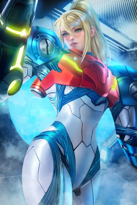 密特罗德:生存恐惧 Samus Aran高清壁纸图片 4800x7200