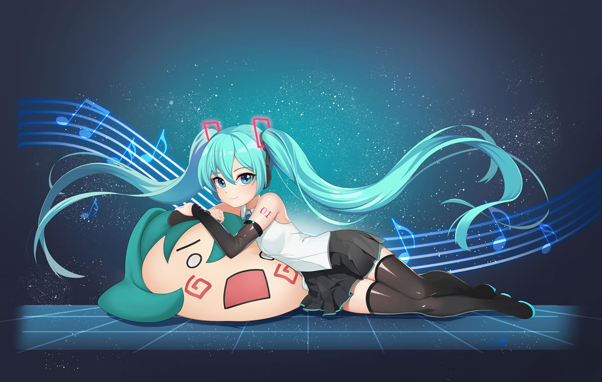 初音未来 音符 4k.jpg