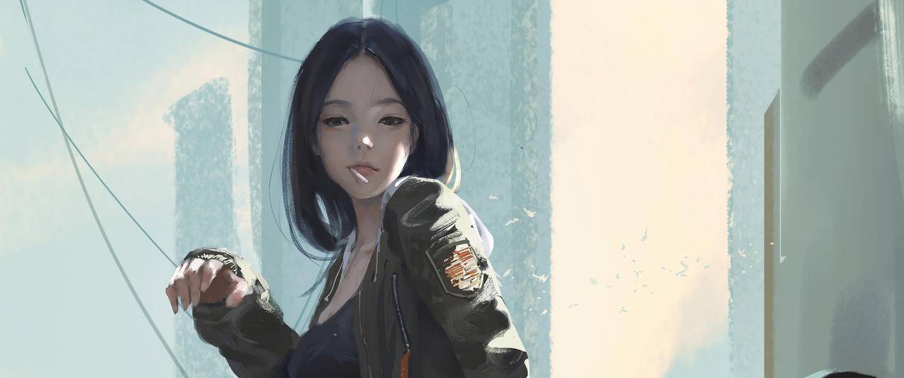 小女儿月牙儿和她的痛车,鬼刀3440x1440带鱼屏壁纸