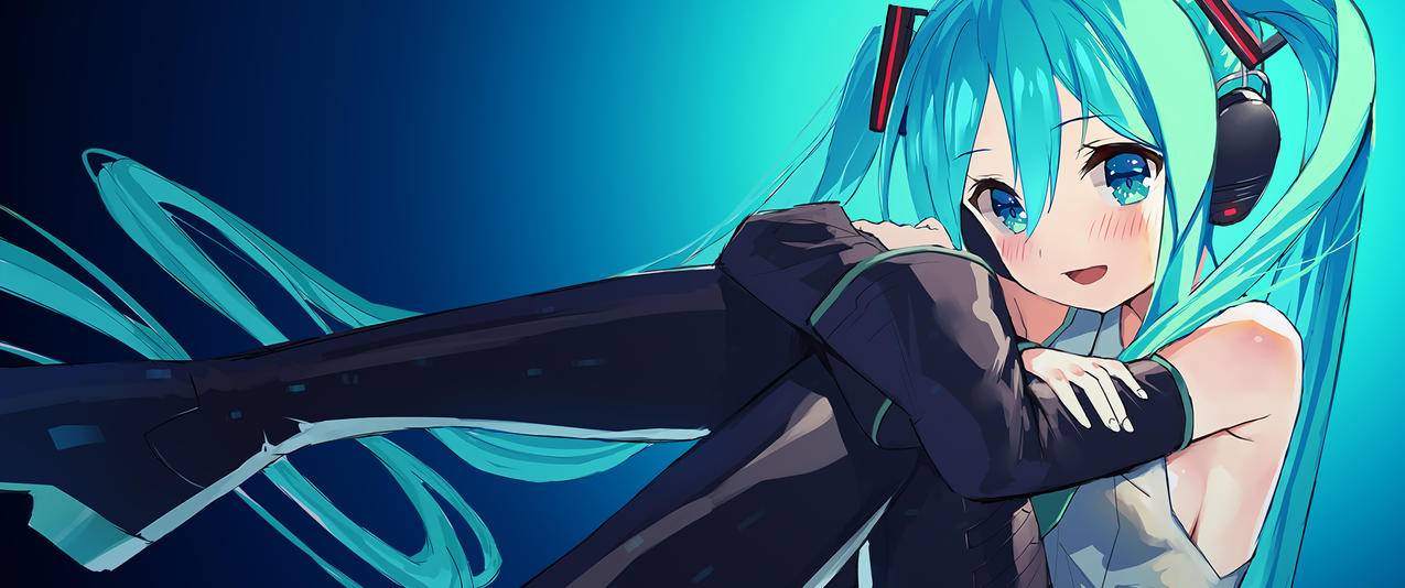 Hatsune,Miku初音未来3440x1440动漫壁纸