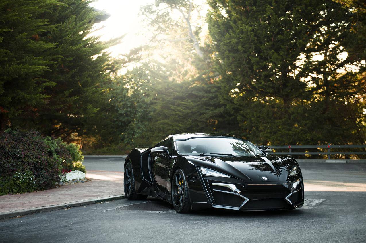 黑色超级跑车Lykan,Hypersport,4K壁纸